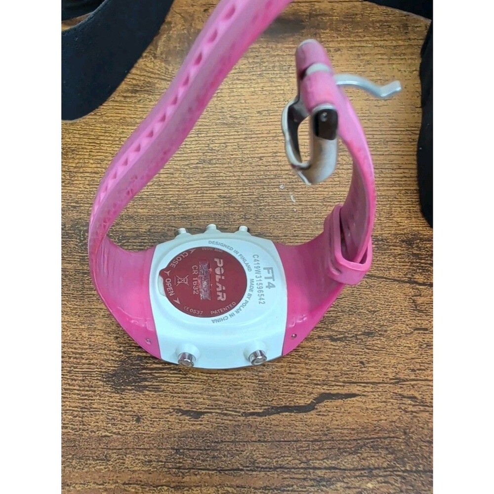 Polar FT4 Heart Rate Pink Watch & Sensor Chest Strap Tested, New Batteries - Picture 2 of 8